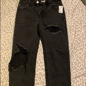black ripped jeans from adika, size 12/small